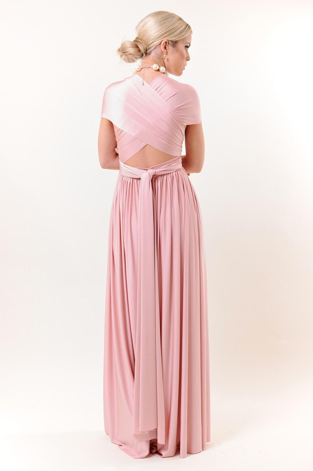 DIVA MULTIWRAP DRESS - VARIOUS COLOURS Dresses Eliza & Ethan One Size Dusty Pink 