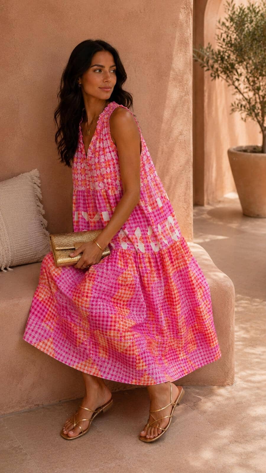 THE MARBELLA MOSAIC DRESS Dresses Neline 